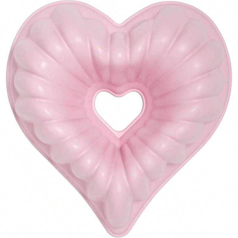 Heart Shaped Cake Pan, 2 Counts Non-Stick Silicone Cake Baking Mold, Baking Tool for Home Kitchen, Kitchen Accessories