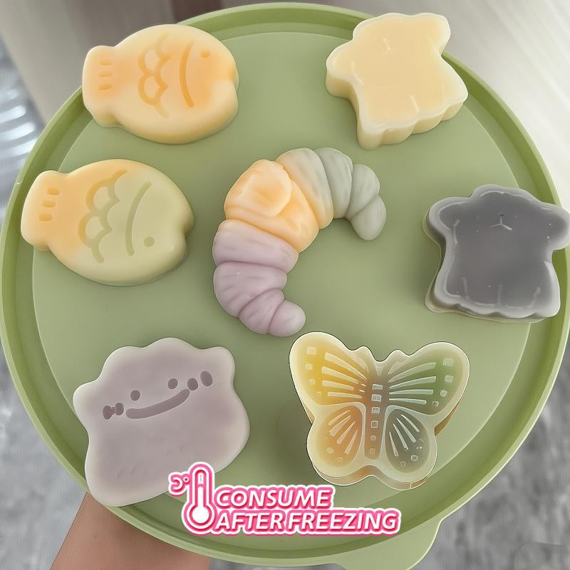 Bonbonland Vintage Wax Candy: Bite, Sip, Freeze! , Filled Tropical Fruit Punch Syrup Blueberry,Banana, Strawberry, Fruit Syrup with Various Flavors, Back to School Holiday Gift Consume after Freezing Candy