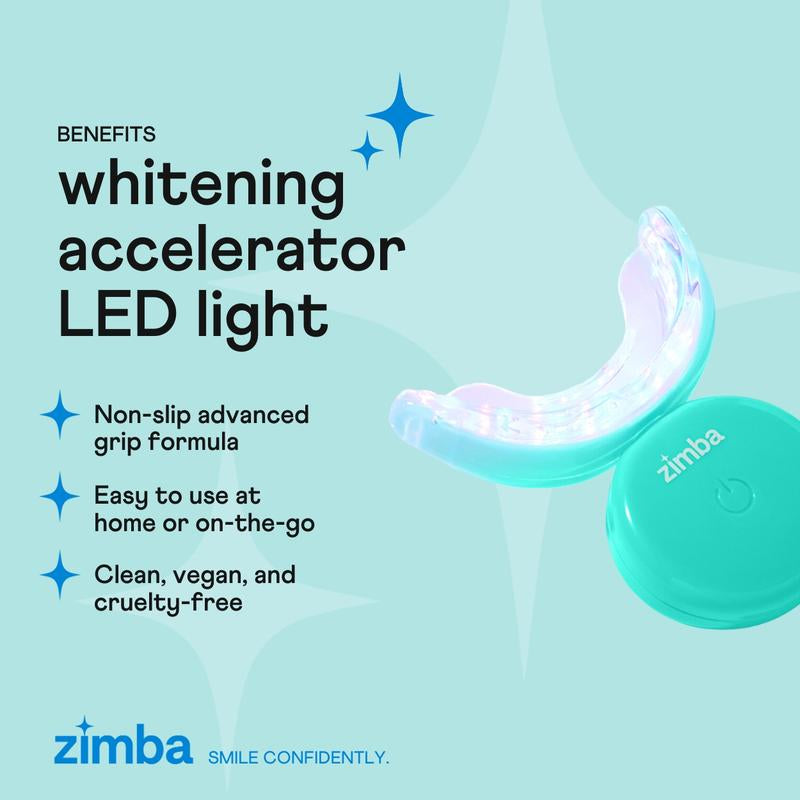 Zimba Teeth Whitening Accelerator LED Light, Blue Light to Activate Whitening Agent, Daily Whitening Oral Care