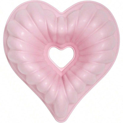 Heart Shaped Cake Pan, 2 Counts Non-Stick Silicone Cake Baking Mold, Baking Tool for Home Kitchen, Kitchen Accessories