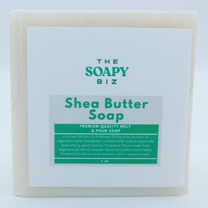 Shea Butter Soap Base 1 Pound - Enriched with Shea Butter, Easy to Use, Customizable for Crafting, Handmade Gifts & Self-Care Projects