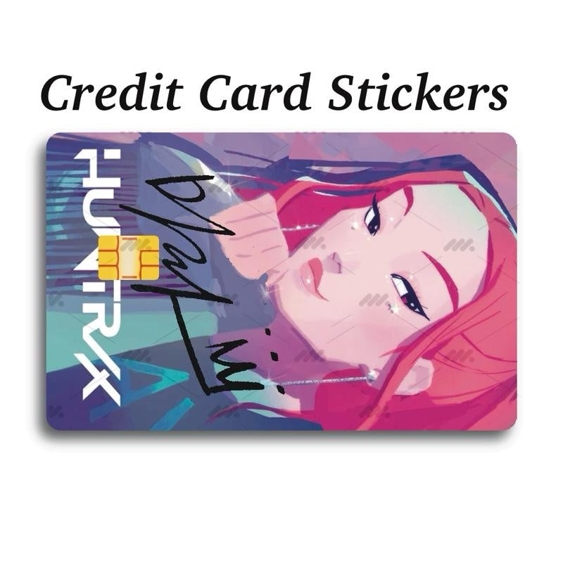 Huntrix Themed Credit Card Stickers for Debit Credit Ebt