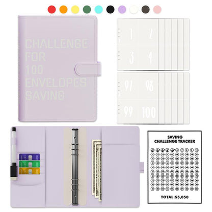 New Edition 100 Envelopes Saving Challenge,Easy and Fun Way to save $5,050,Money Saving Book,Waterproof Wallet,Storage Bag,Saving Tips,Desk Office Accessories,Budget Plan