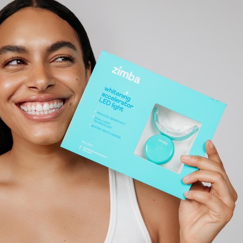 Zimba Teeth Whitening Accelerator LED Light, Blue Light to Activate Whitening Agent, Daily Whitening Oral Care