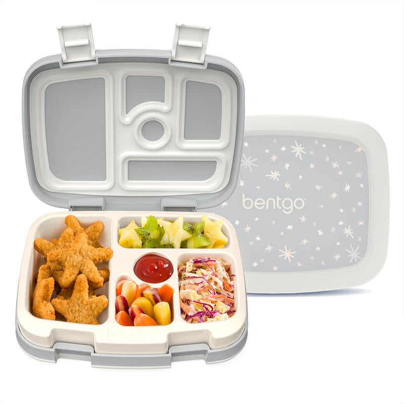 Bentgo Kids Whimsy & Wonder Prints Lunch Box - Kids Bento Box for Meal Prep, Lightweight, Reusable, Ideal for School Lunches - Stylish Tableware