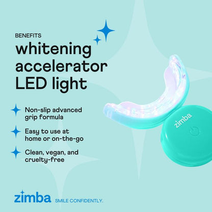 Zimba Teeth Whitening Accelerator LED Light, Blue Light to Activate Whitening Agent, Daily Whitening Oral Care