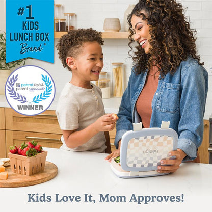 Bentgo Kids Whimsy & Wonder Prints Lunch Box - Kids Bento Box for Meal Prep, Lightweight, Reusable, Ideal for School Lunches - Stylish Tableware