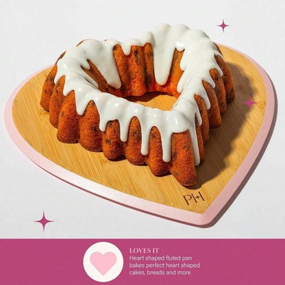 Heart Shaped Cake Pan, 2 Counts Non-Stick Silicone Cake Baking Mold, Baking Tool for Home Kitchen, Kitchen Accessories