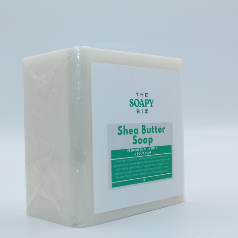 Shea Butter Soap Base 1 Pound - Enriched with Shea Butter, Easy to Use, Customizable for Crafting, Handmade Gifts & Self-Care Projects
