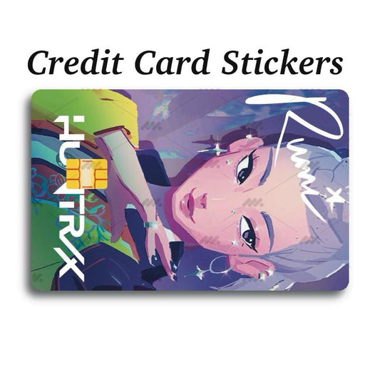 Huntrix Themed Credit Card Stickers for Debit Credit Ebt