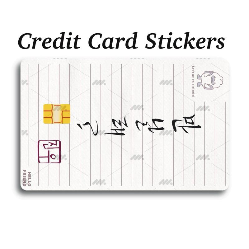 Huntrix Themed Credit Card Stickers for Debit Credit Ebt