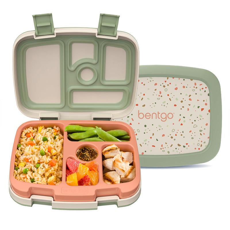 Bentgo Kids Whimsy & Wonder Prints Lunch Box - Kids Bento Box for Meal Prep, Lightweight, Reusable, Ideal for School Lunches - Stylish Tableware
