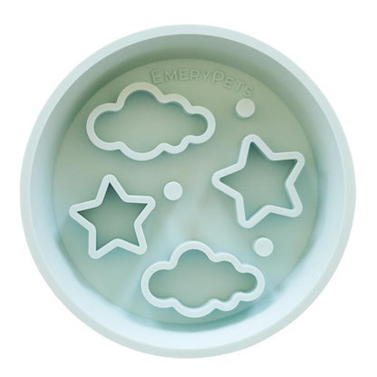 Emerypets Star + Cloud Slow Feeder Bowl - Premium Quality Slow Feeder Bowl for Mental Stimulation & Digestion Support