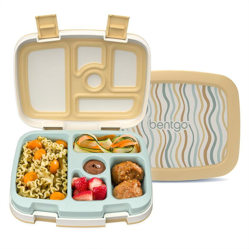 Bentgo Kids Whimsy & Wonder Prints Lunch Box - Kids Bento Box for Meal Prep, Lightweight, Reusable, Ideal for School Lunches - Stylish Tableware
