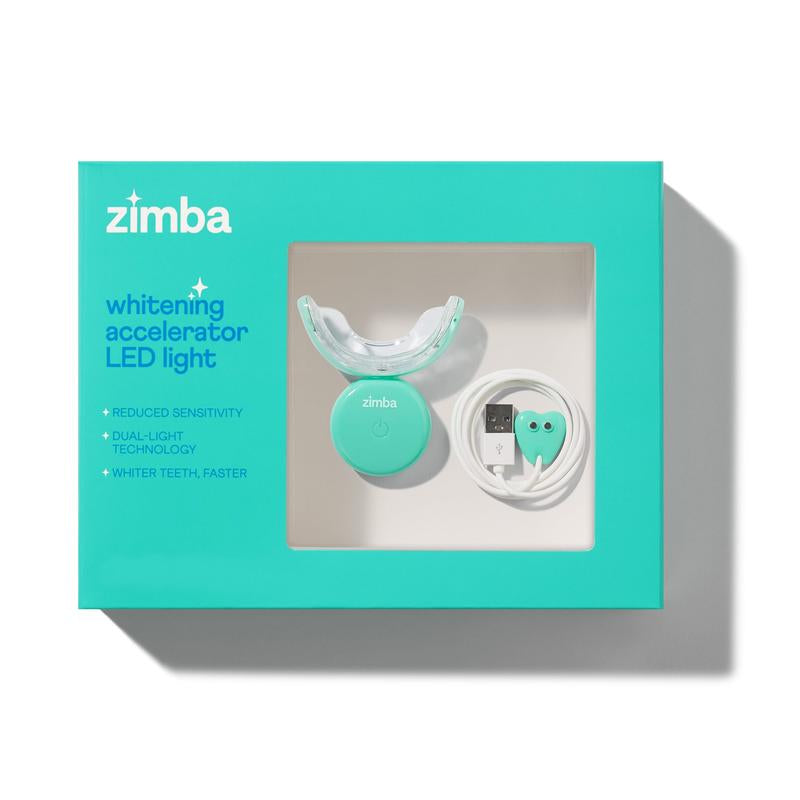 Zimba Teeth Whitening Accelerator LED Light, Blue Light to Activate Whitening Agent, Daily Whitening Oral Care