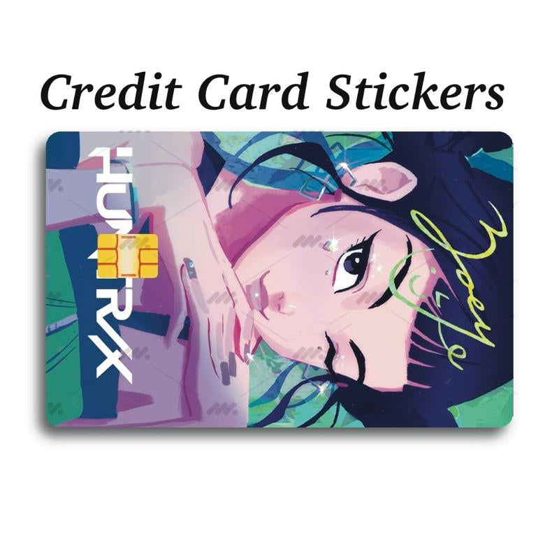 Huntrix Themed Credit Card Stickers for Debit Credit Ebt