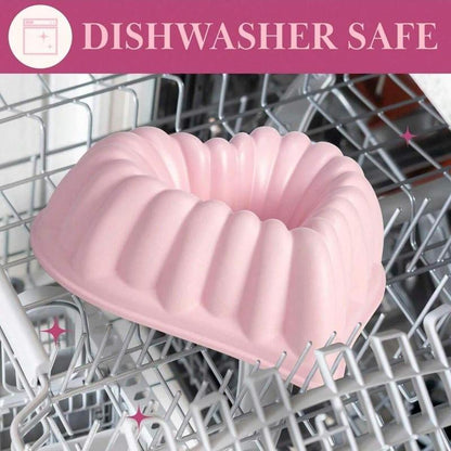 Heart Shaped Cake Pan, 2 Counts Non-Stick Silicone Cake Baking Mold, Baking Tool for Home Kitchen, Kitchen Accessories