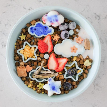 Emerypets Star + Cloud Slow Feeder Bowl - Premium Quality Slow Feeder Bowl for Mental Stimulation & Digestion Support