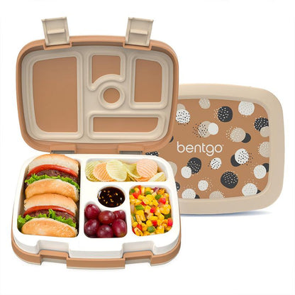 Bentgo Kids Whimsy & Wonder Prints Lunch Box - Kids Bento Box for Meal Prep, Lightweight, Reusable, Ideal for School Lunches - Stylish Tableware